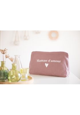 Trousse personnalisable mauve