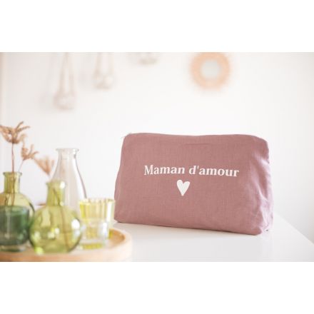 Trousse personnalisable mauve