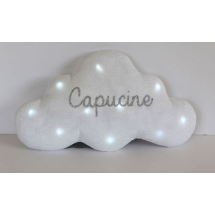 veilleuse nuage blanc paillettes