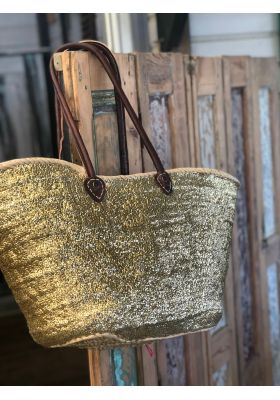 Sac de plage doré cheap