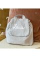 Sac à dos enfant et bébé en double gaze de coton beige