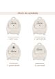 Sac à dos enfant gris bleuté personnalisé