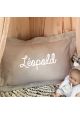 Coussin bébé personnalisable beige