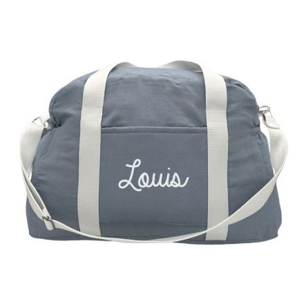 sac à langer bleu