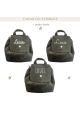 SAC À DOS VELOURS CÔTELÉ KAKI PERSONNALISABLE PETITE ÉTOILE