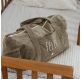 Sac week-end velours kaki