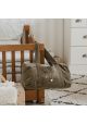 Sac week-end velours kaki