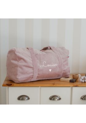 Sac week-end velours lila