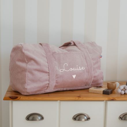 Sac week-end velours lila