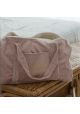 Sac week-end velours lila