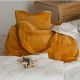 Sac week-end velours moutarde