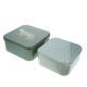 Lot de 2 boîtes à goûter léopard