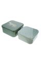 Lot de 2 boîtes à goûter léopard