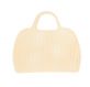Panier plastique rétro jaune citron personnalisable