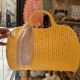 Panier plastique rétro jaune personnalisable