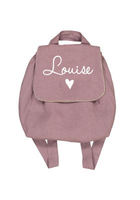 Sac à dos enfant et bébé en Lin Mauve